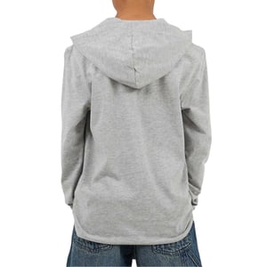 Brave Soul Hoodie met ingezette mouwen voor jongens (Lichtgrijs)