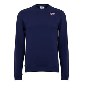 Reebok Heren-sweatshirt met klein logo van Identity (Marine)