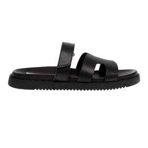 Steve Madden Missile-E lädertofflor för barn/ungdomar (Svart)