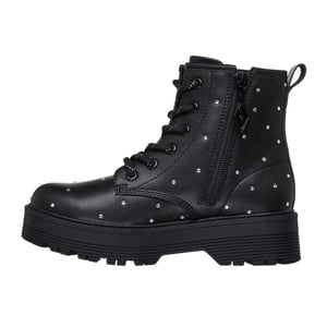 Skechers Meisjes Rhinestone Platform Enkellaarsjes (Zwart)