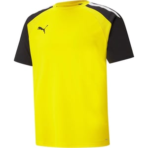 Men's Puma Teampacer Jersey T-Shirt in Yel/Black/Wht