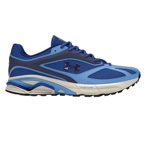 Under Armour Dames HOVR Road Leer Ronde Neus Schoenen (Blauw)