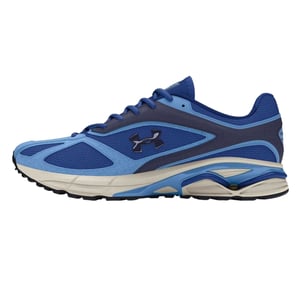 Under Armour Dames HOVR Road Leer Ronde Neus Schoenen (Blauw)