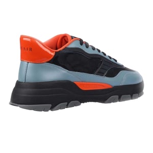 Lavair Heren Pacific 2.0 Leren Chunky Platte Sneakers (Blauw)