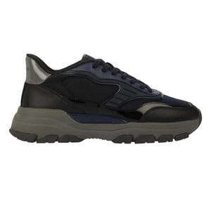 Lavair Heren Pacific 2.0 Leren Chunky Flat Sneakers (Marineblauw)