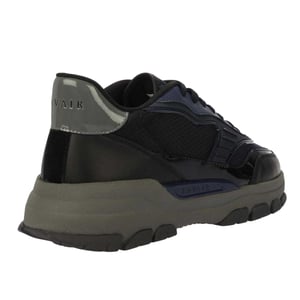 Lavair Heren Pacific 2.0 Leren Chunky Flat Sneakers (Marineblauw)
