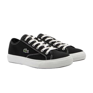 Lacoste Heren Backcourt Canvas Lage Sportschoenen (Zwart)