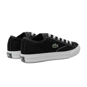 Lacoste Heren Backcourt Canvas Lage Sportschoenen (Zwart)