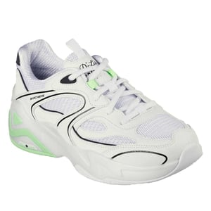 Skechers Barn DL Hyperburst Sneakers (Vit/Lime)