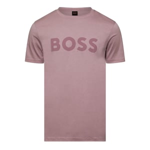 Men's Boss Thinking 1 T-Shirt, Signature Logo in Lt/Pastel Prpl