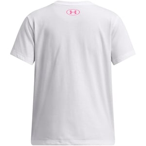 Girls Under Armour Big Logo ss in White