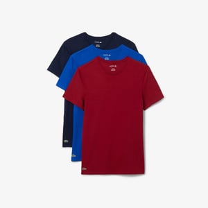 Men's Lacoste 3Pck Slm T in Bord/Cobalt/Nvy