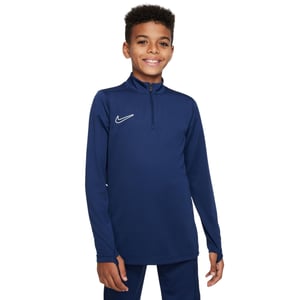 Nike Swoosh Drill-shirt voor kinderen van de Kids Academy (Obsidiaanblauw/Wit)