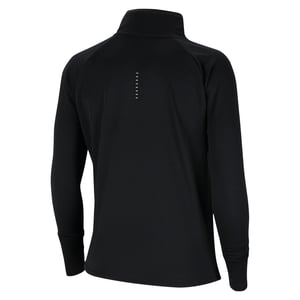 Nike Långärmad löpartröja för kvinnor med Swoosh-logotyp (Svart)
