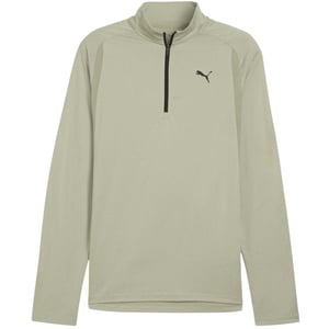 Puma Långärmad herrtröja med dragkedja i midjan (Armén)