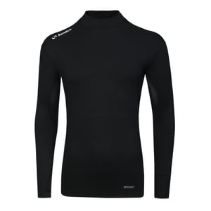 Sondico Heren-basislaagshirt met hoge kraag (Zwart)