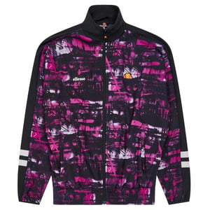Ellesse Womens/Ladies Boulevard Fleece Funnel Neck Track Jacket (Black/Pink)