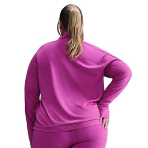 Nike Womens/Ladies Reflective Quarter Zip Plus Athletic Top (Fuchsia Pink)