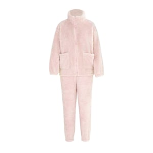 Miso Hemmaklädeset i sherpa-fleece för kvinnor/damer (Rosa)