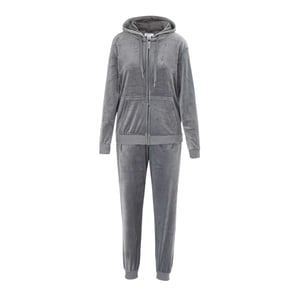Miso Dam Velour Träningsoverall Set (Grå)