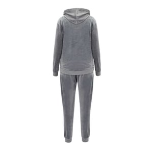 Miso Dam Velour Träningsoverall Set (Grå)