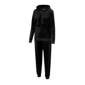 Miso Dam Velour Träningsoverall Set (Svart)