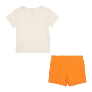 Nike Baby Air T-shirt- en korte broekset (Oranje)