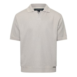 Men's Duck and Cover Morwin Polo Shr in Stone