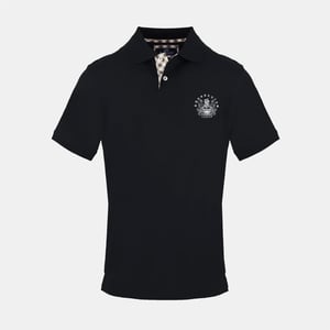 Men's Aquascutum Polo Shirt in Black