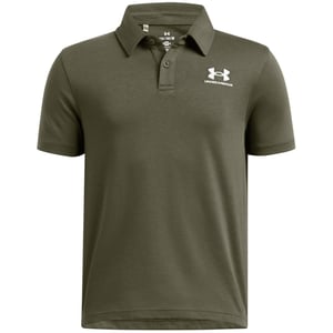 Boys Under Armour B Icon Regular Fit Polo Shirt in Marine OD Green
