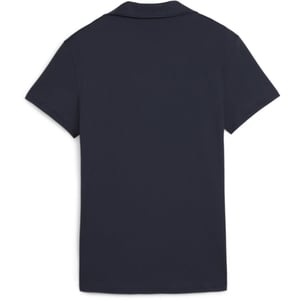 Women's Puma Cloudspun Piped Short Sleeve Performance Polo Shirt in Deep Navy