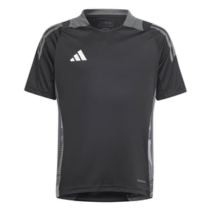 Boys adidas C Trjersey T-Shirt Unisex Kids in Black/Dark Grey
