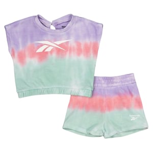 Reebok Peuter Tie-Dye T-shirt en Shorts Set (Multikleur)