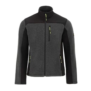 Dunlop Heren On Site Fleece Jacket (Zwart/Grijs)