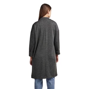Pieces Dames Notch Neck Relaxed Fit Jas (Donkergrijs)