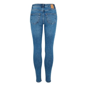 Pieces Skinny jeans met verweerde look voor dames (Blauwe Denim)