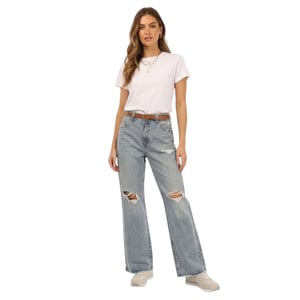 Levis Denim baggy jeans met wijde pijpen voor dames (Lichtblauw)