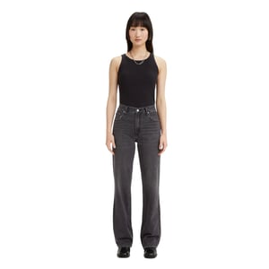 Levis Denim baggy jeans met wijde pijpen voor dames (Zwart)