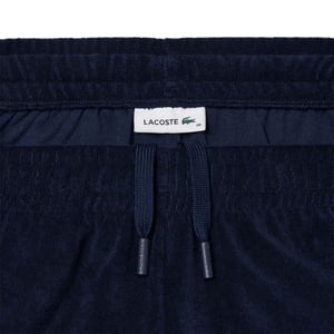 Lacoste Dames-frotteershort met contrasterende details (Blauw)