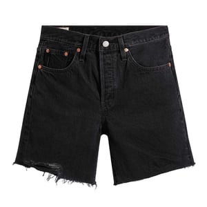 Levis Dam/Ladies 501 Shorts för mellanlår (Svart)