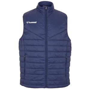 Hummel Heren Gequilt Logo Gilet (Marineblauw)