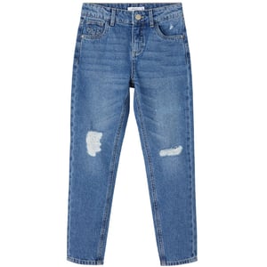 Name It Mom-jeans met een relaxte pasvorm voor meisjes (Blauw)