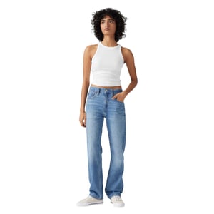 Levis Damesjeans met lage taille en rechte pijpen uit de Pro-collectie (Blauw)