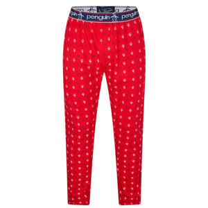 Original Penguin Heren Jersey All Over Logo Pyjama Broek (Rood)
