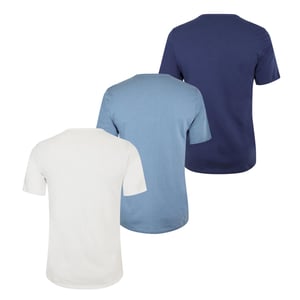 Hugo Effen pyjamashirt voor heren (set van 3) (Blauw/Wit/Navy Blauw)