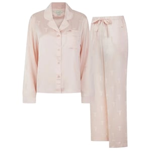 Ted Baker Peggy satijnen lange pyjamaset voor dames (Roze)