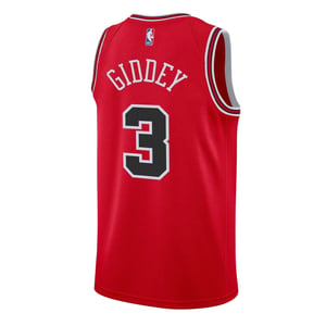 Nike Giddey Chicago Bulls basketbalshirt voor kinderen (Universiteitsrood)