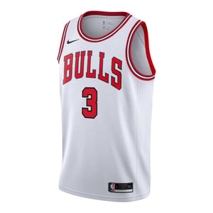 Nike Childrens/Kids Swingman Chicago Bulls Sleeveless Basketball Jersey (White)