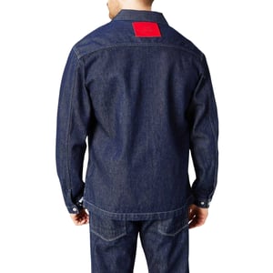 Hugo Boss Heren X Replay Denim Oversized Overhemd (Donkere Wassing)