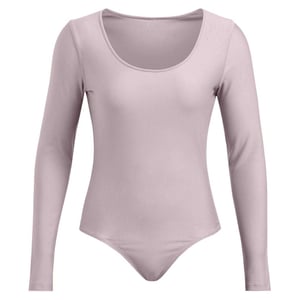 Under Armour Vanish bodysuit met ronde hals en lange mouwen voor dames (Grijs)